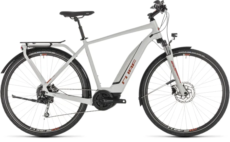 Cube Touring Hybrid 400 Pedal Assist 2019 Grey/Orange