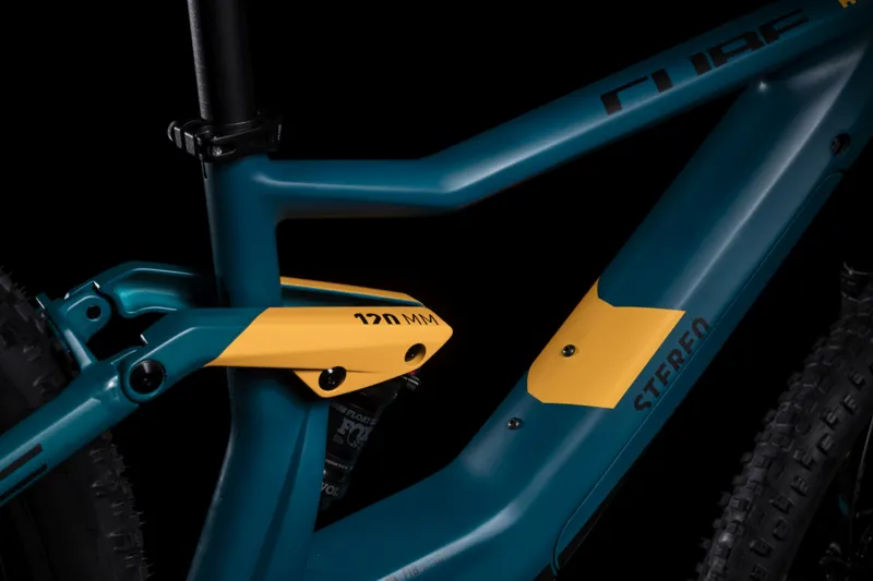 Cube Stereo Hybrid 120 Carbon SL 500 Pedal Assist Pine/Orange-4