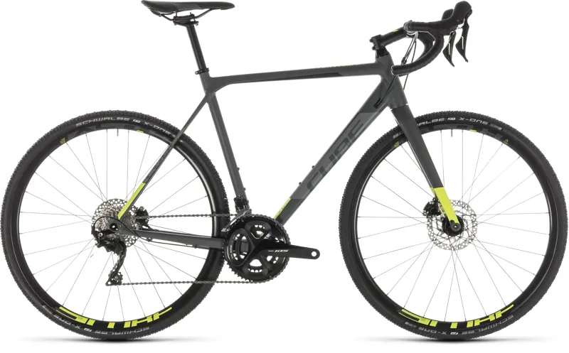 Cube Cross Race Pro 2019 Mens Grey/Flash Yellow