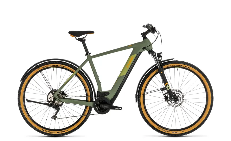 2020 Cube Cross Hybrid Pro 625 in Green and Orange