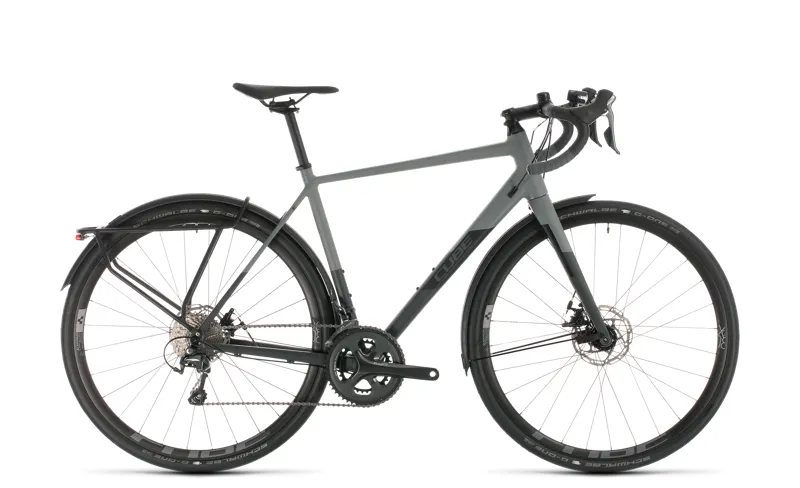 2020 Cube Nuroad Pro Fe Gravel Bike in Grey and Black