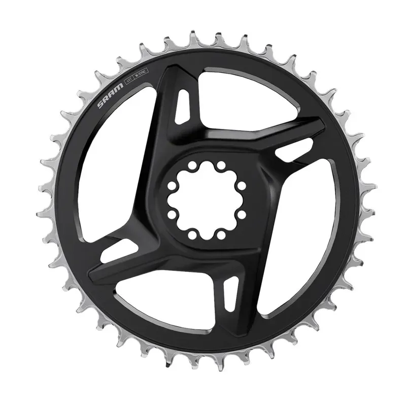 SRAM Road DM X-Sync Red E1 Chainring Incl. 8 Bolts in Black/Silver