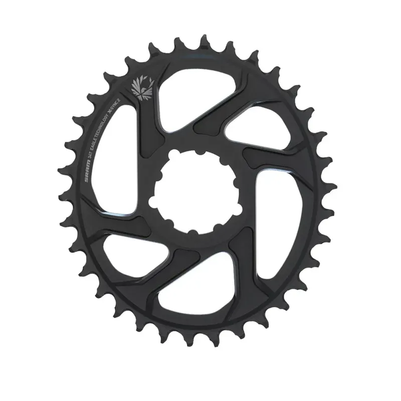SRAM X-Sync 2 Oval DM 6mm Offset 34-tooth A. Eagle Chainring in Black