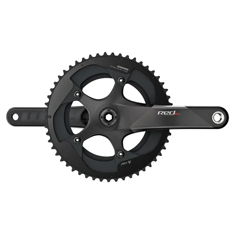 SRAM Red BB30 C2 175mm 52-36-tooth 11-speed Crankset w/o Yaw Bearings in Black