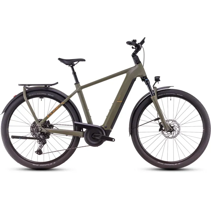 Cube Kathmandu Hybrid Pro Electric Bike in Dusty Olive/Gold
