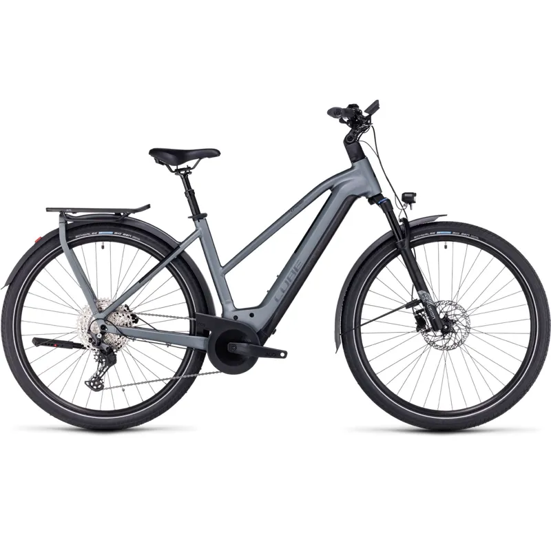 Cube Kathmandu Hybrid Pro 750 Trekking eBike in Flash Grey-1