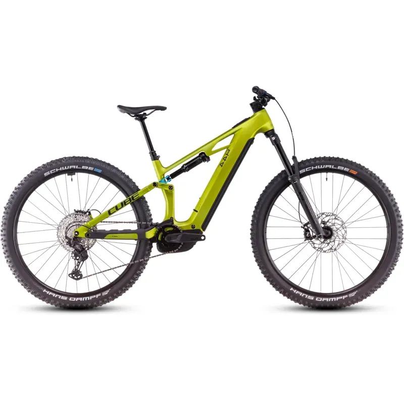 2025 Cube Stereo Hybrid one44 Hpc Race EMTB flashlime/blue