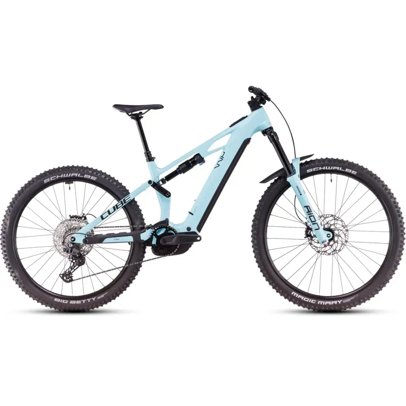 Cube Stereo Hybrid One77 HPC Race eMountain Bike in Dazzle/Black