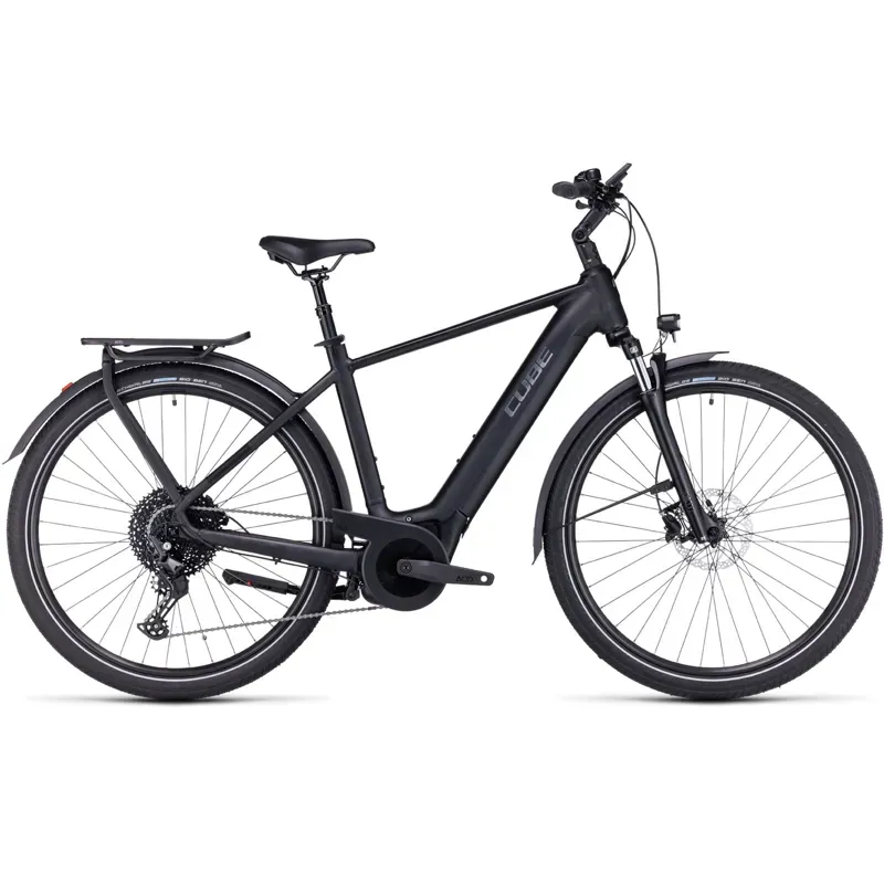 2024 Cube Touring Hybrid Pro 625 Trekking Electric Bike in Black/Metal