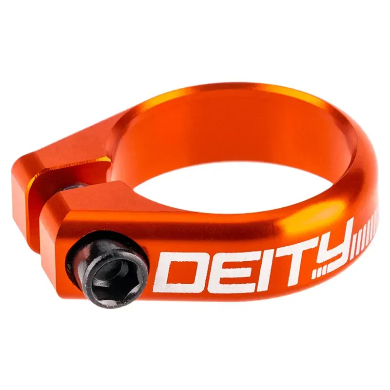 Deity Circuit Seatpost Clamp: 31. 8mm ORANGE 31.8mm