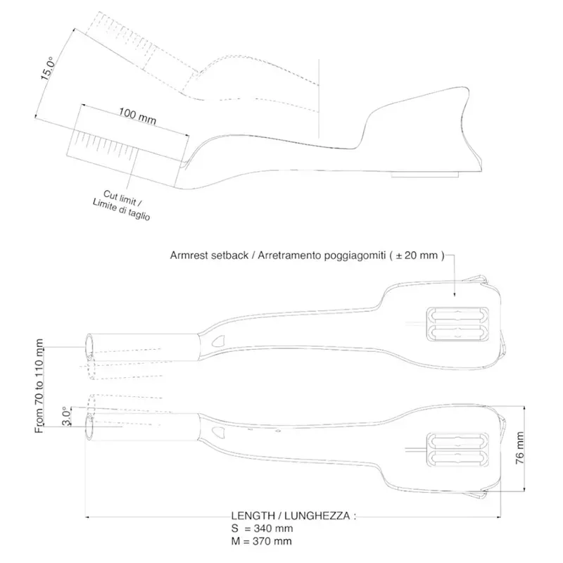 Deda Elementi Jet Two Direct Mount Bars in Black-3