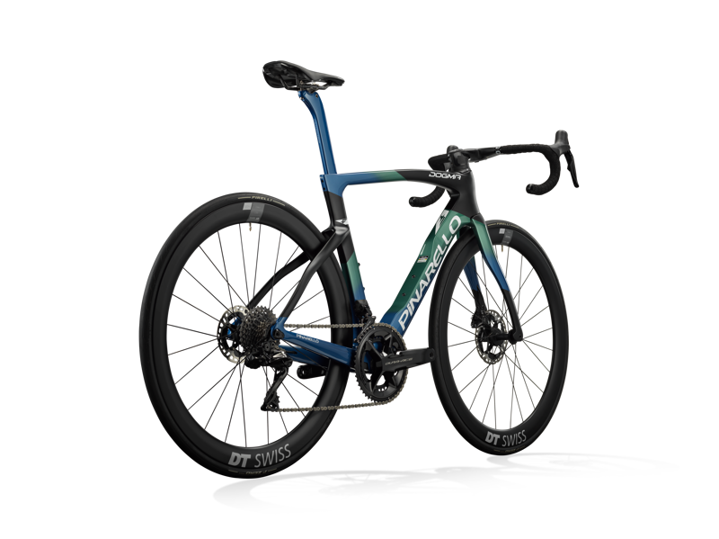 2024 Pinarello Dogma F Disc Frame Kit - Nebula Green Blue-1