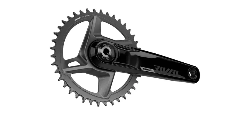 SRAM Rival AXS Crankset 1X D1 DUB Wide (BB Not Included): BLACK 175MM - 40T-1