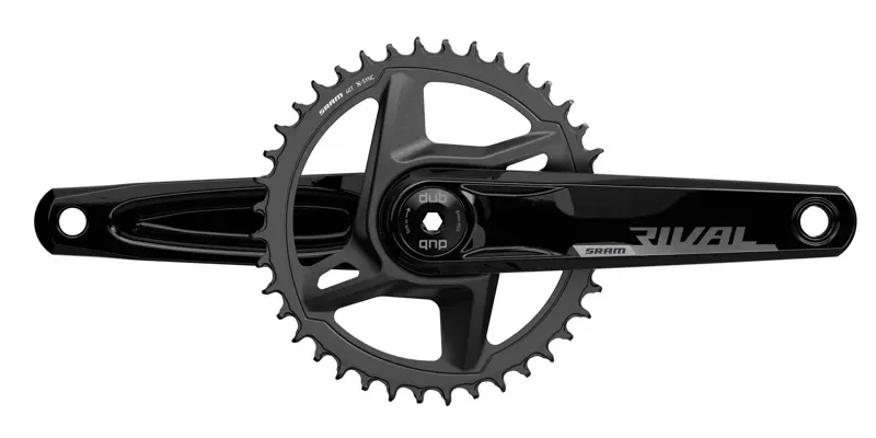 SRAM Rival AXS Crankset 1X D1 DUB Wide (BB Not Included): BLACK 175MM - 40T