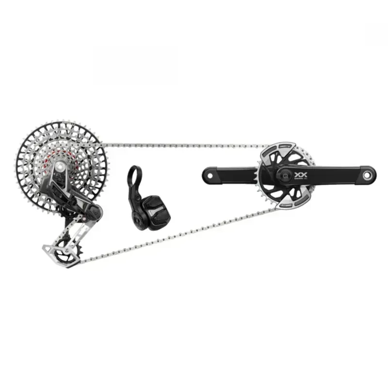 Sram Xx T-Type Eagle Transmission Powermeter Axs Groupset (rd W/Battery/Charger/Cord Ec Pod Ult Pm Xx Spindle q174 55mm Chainline Dub Mtb Wide W/Dm 32t Cr 2g Cn 126l Cs Xs-1297 10-52t) 2023: 1