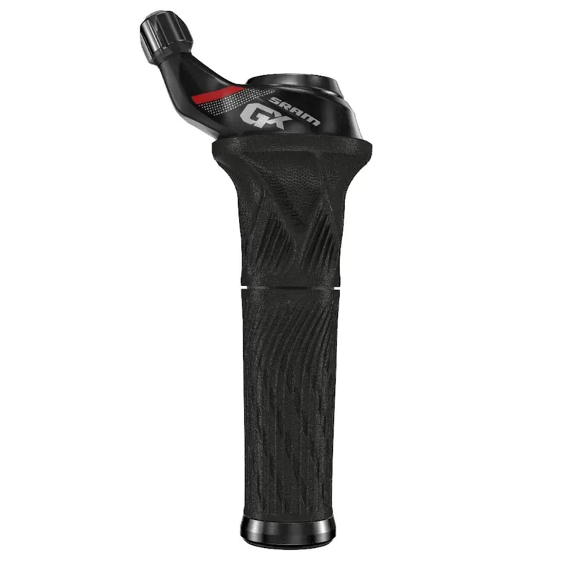 SRAM GX 11-speed Grip Shift Shifter Rear w/ Locking Grip in Black/Red-1