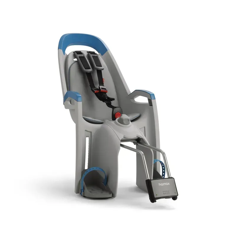 Hamax Amaze Child Bike Seats w/Bracket in Light Grey/Petrol Blue