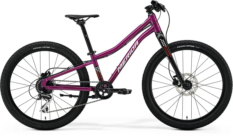 2025 Merida Matts J.24+ Kids MTB Purple White Red Black 
