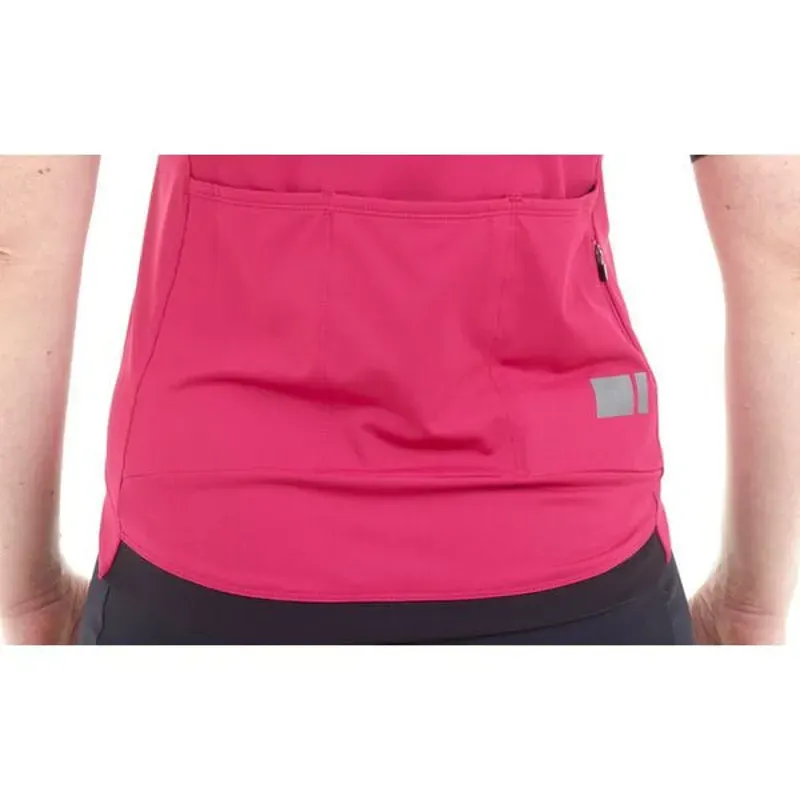 Madison Flux Women's Short Sleeve Jersey magenta pink-4