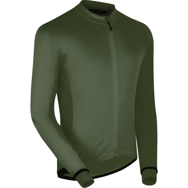Madison Thermal Long Sleeve Jacket in midnight green -1