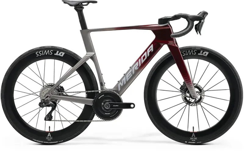 Merida Reacto One Road Bike in Passion Red/Grey