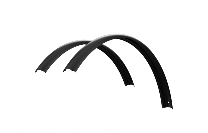 Most Grevil F AM Mudguard Kit Front-Rear in Black