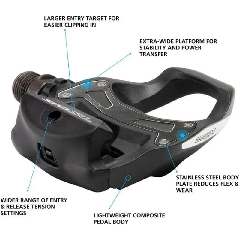Shimano PD-R550 SPD-SL Clipless Road Pedals-1