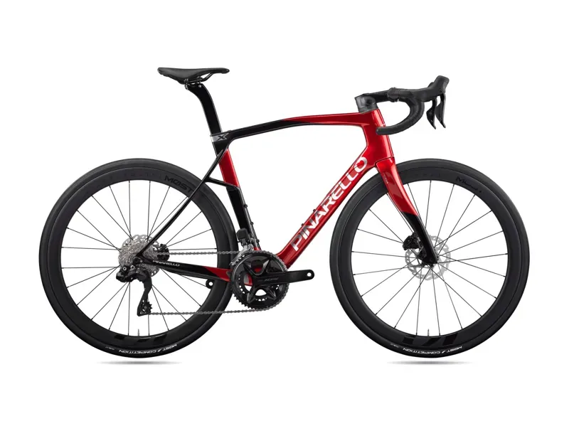 Pinarello X5 Shimano 105 Di2 Disc Road Bike in Starry Red Shiny