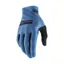 100% Celium Long Fingered Cycling Gloves in Slate Blue
