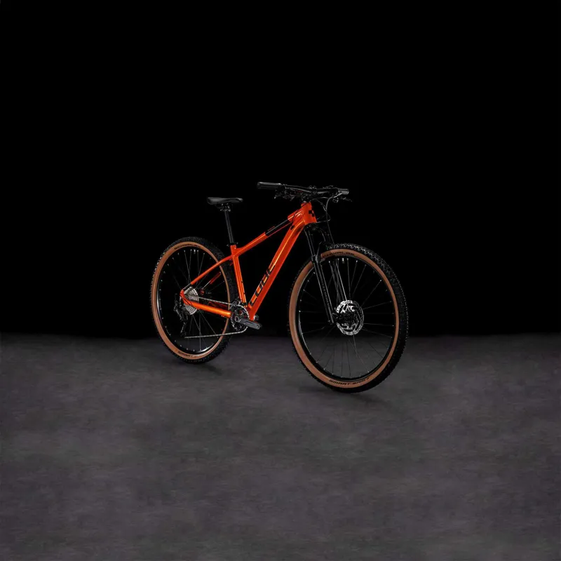 Cube Attention Mountain Bike in Fire Orange and Black-6