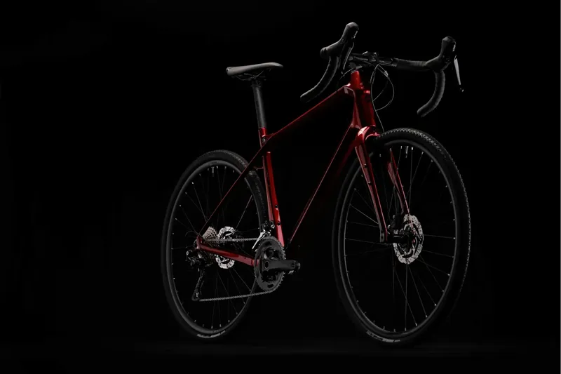 Merida Silex 4000 Carbon Road and Gravel Bike in Red and Black-1