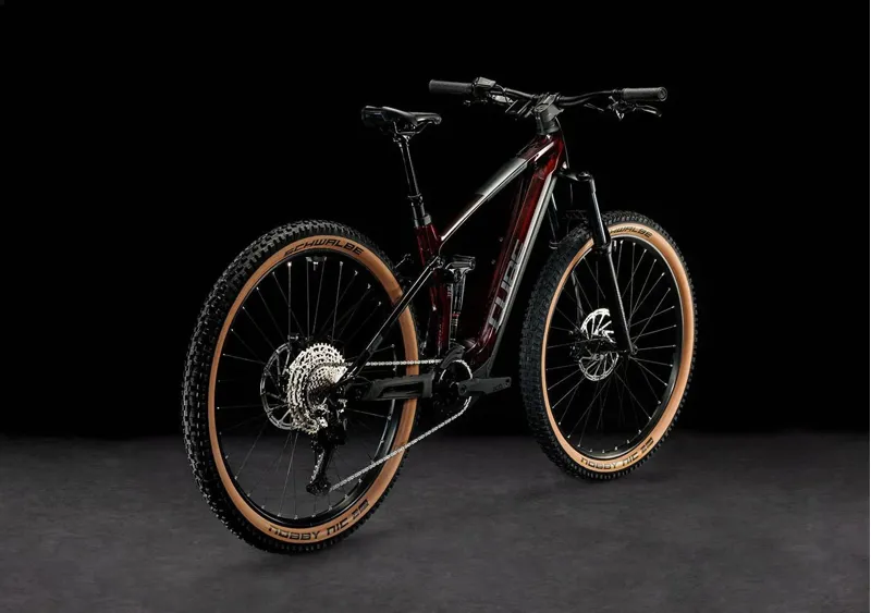 Cube Stereo Hybrid 140 HPC Race 750 eMountain Bike in Liquid Red-1