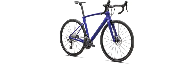 2025 Specialized Roubaix SL8 Sport 105 Performance Road Bike in Metallic Sapphire/Blue Onyx-2