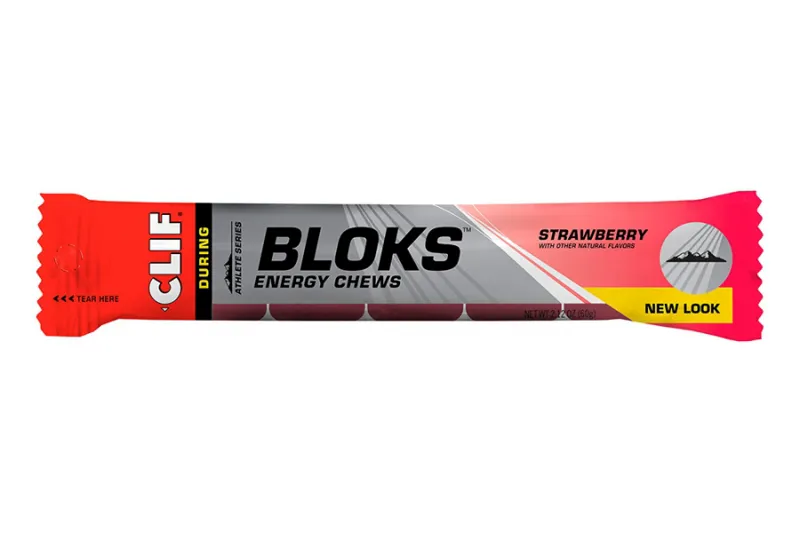 Clif Block Energy Chews Strawberry FASTPAK 6 blocks