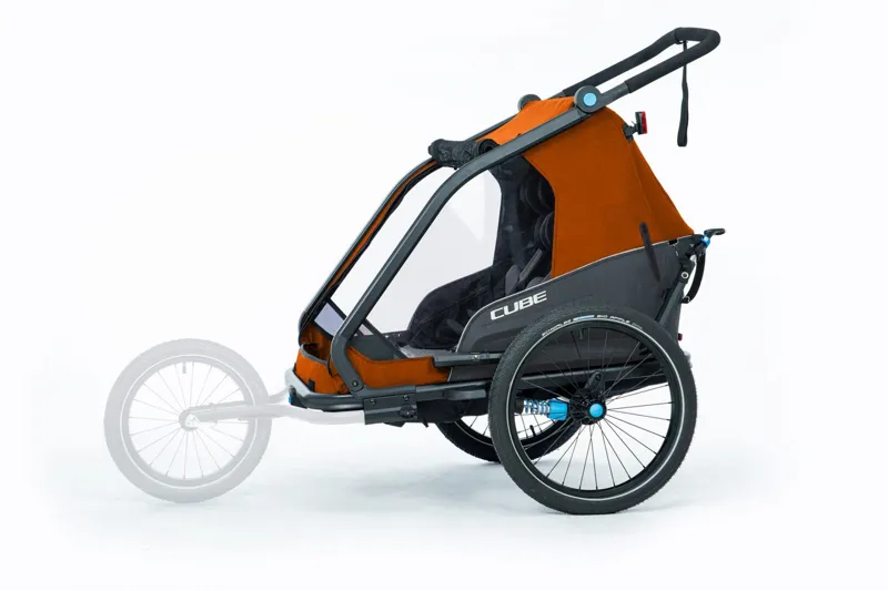 Cube Kids Trailer Double Cmpt X Actionteam Gry/ Orange-3