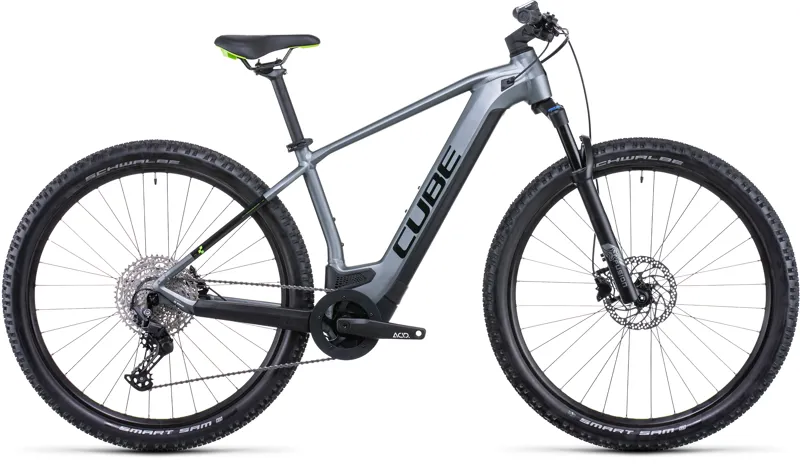 2022 Cube Reaction Hybrid Pro 625 Electric Mountain Bike in Grey