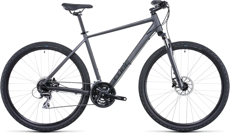 2022 Cube Nature Hybrid Bike in Graphite and Black
