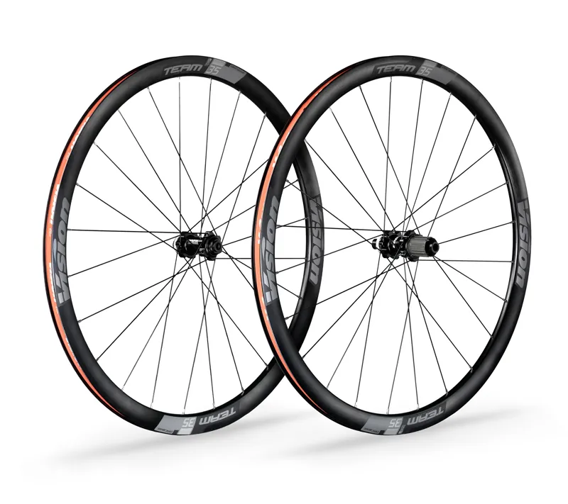 Vision Team 35 Disc Alloy Tubeless Compatible Wheelset in Satin Black