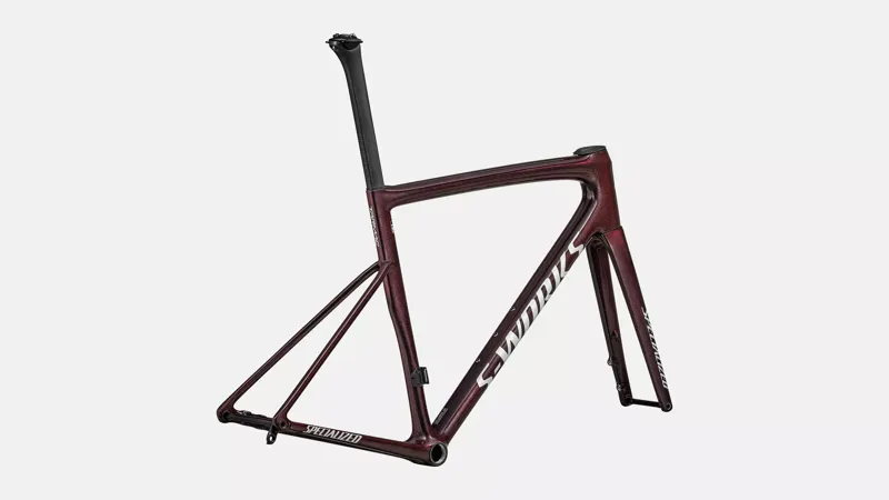 Specialized S-Works Tarmac SL8 Frameset in Solidity/Red to Black/White Silver-2