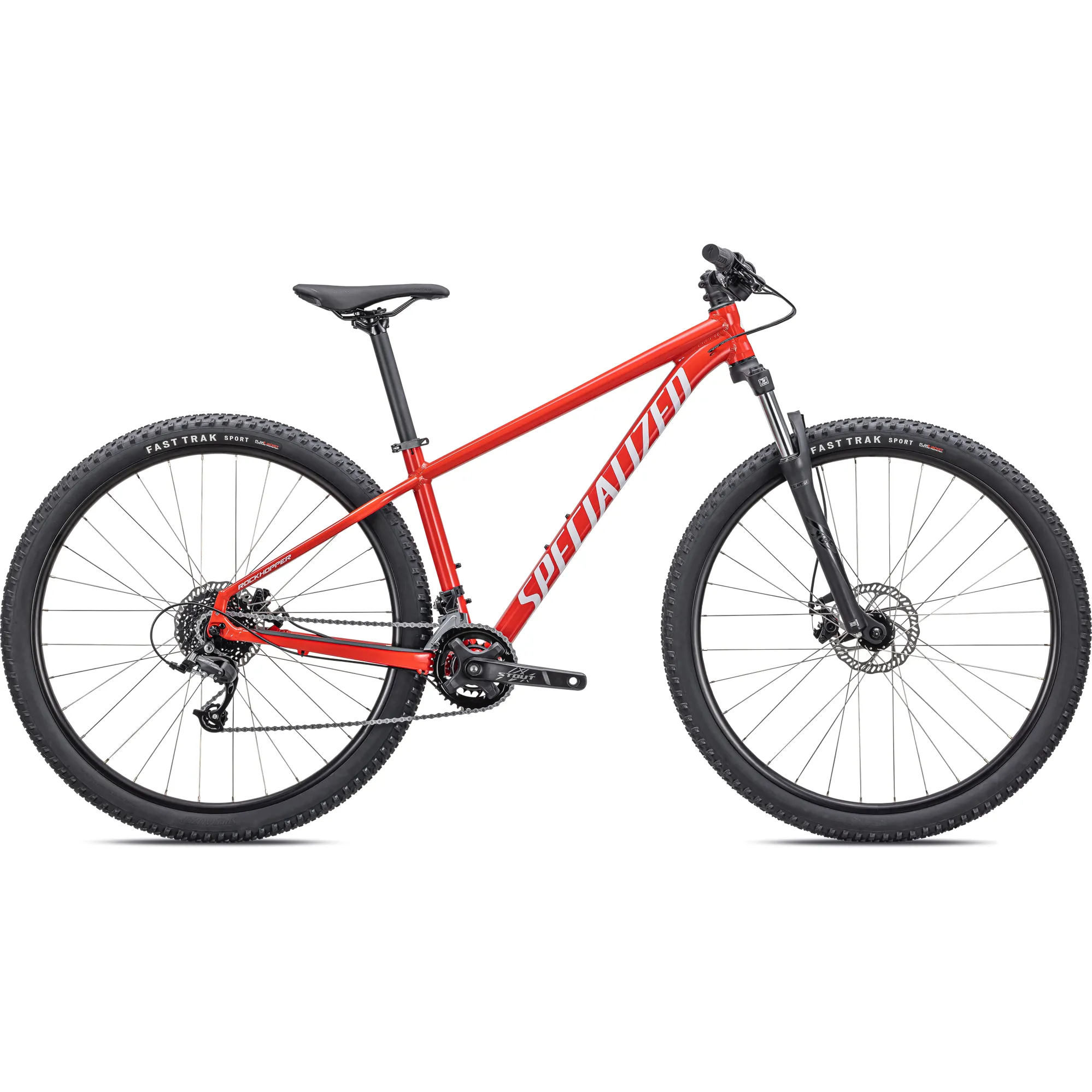 2023 Specialized Rockhopper 29 Mountain Bike in Flo Red and White