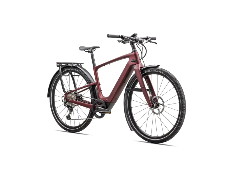 Specialized Turbo Vado SL 2 6.0 EQ Carbon E-City Bike In Satin Red Sky/Red Onyx Frost-1