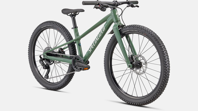 Specialized Riprock 24 Kids Mountain Bike in Sage Green and White-5
