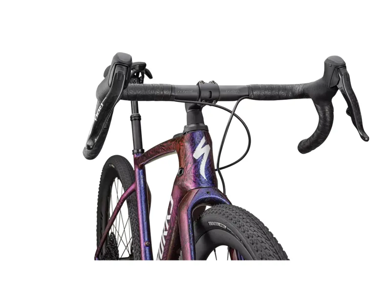 Specialized S-Works Turbo Creo 2 E-Road Bike In Gloss Carbon/Red To Blue Strata/Satin Liquid Silver-4