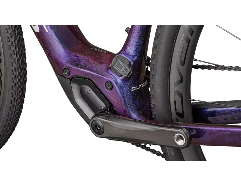 Specialized S-Works Turbo Creo 2 E-Road Bike In Gloss Carbon/Red To Blue Strata/Satin Liquid Silver-6