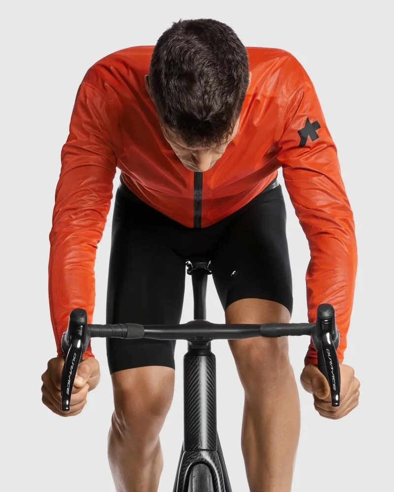 Assos Equipe RS Rain Jacket Targa in Propeller Orange-4
