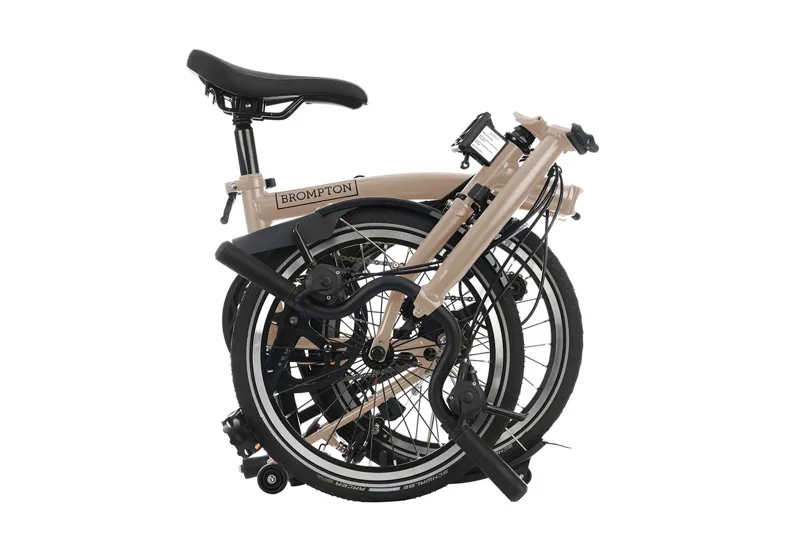 2024 Brompton C Line Folding Bike in Dune Sand-4