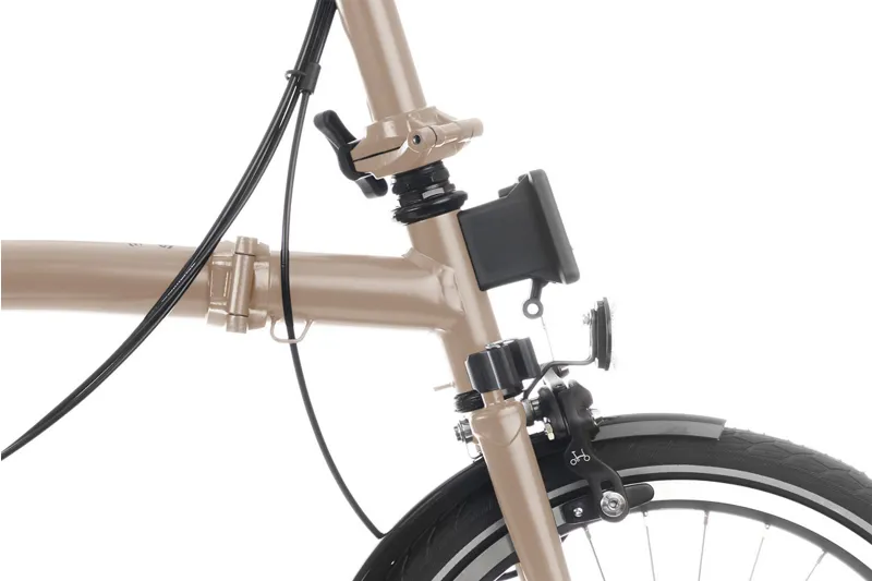 2024 Brompton C Line Folding Bike in Dune Sand-5