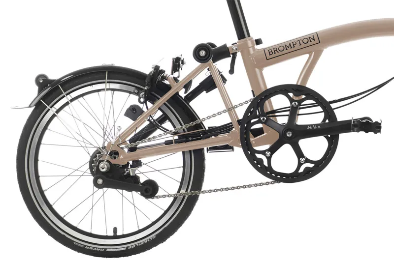2024 Brompton C Line Urban Folding Bike in Dune Sand