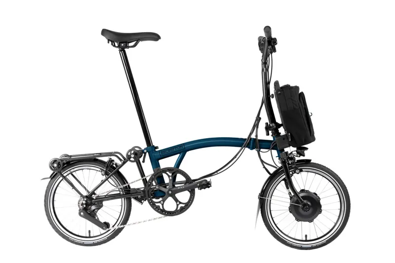 Brompton Electric C Line with Roller Frame - 4 Speed in Ocean Blue-1