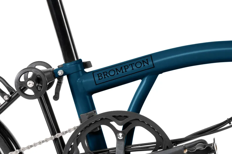 Brompton Electric C Line with Roller Frame - 4 Speed in Ocean Blue-6